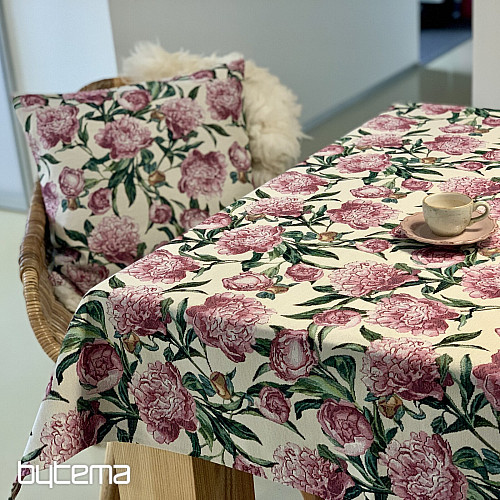 Obrus a šál PIVOŇKY