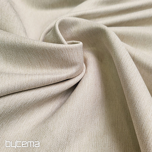 Luxusná jednofarebná dizajnová dekoračná látka GERSTER 7032/0870 BÉŽOVÁ