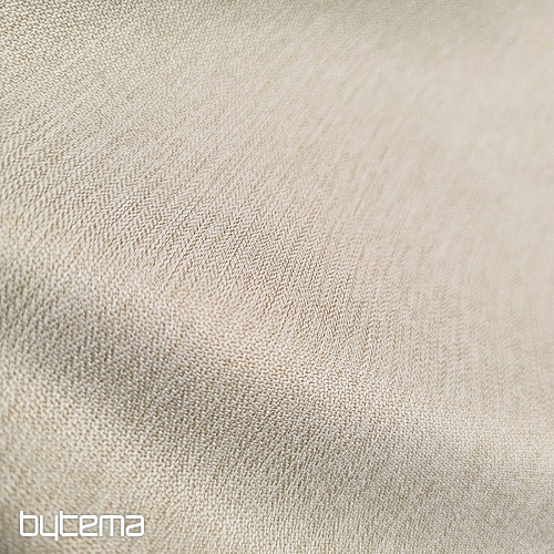 Luxusná jednofarebná dizajnová dekoračná látka GERSTER 7032/0870 BÉŽOVÁ