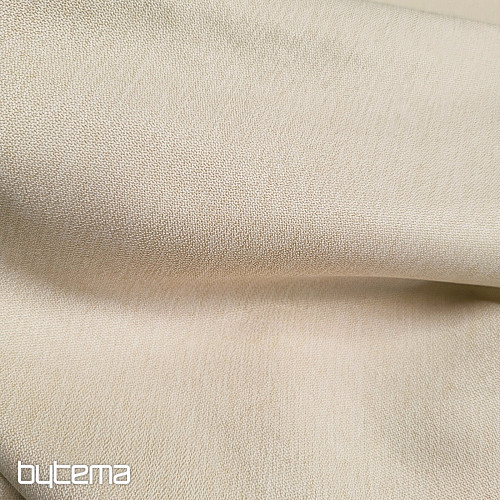 Luxusná jednofarebná dizajnová dekoračná látka GERSTER 7032/0023 BÉŽOVÁ