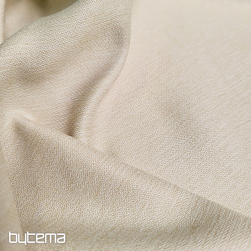 Luxusná jednofarebná dizajnová dekoračná látka GERSTER 7032/0023 BÉŽOVÁ