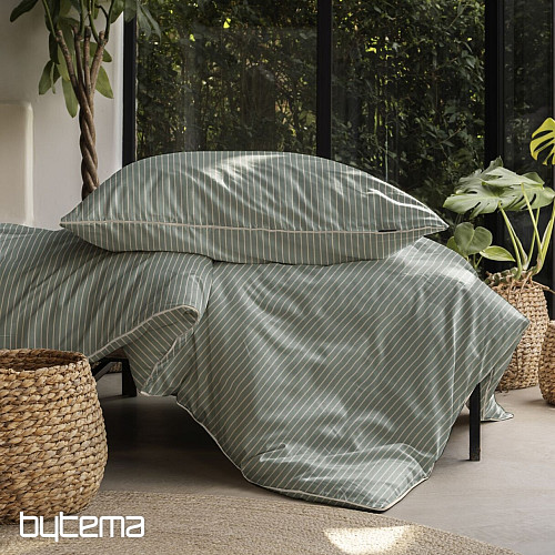 IRISETTE luxusný bavlnený satén TOKIO 8607-30 zelená