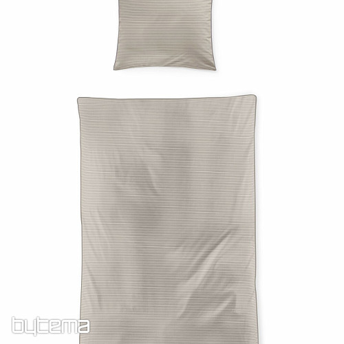 IRISETTE luxusný bavlnený satén TOKIO 8607-80 béžovošedá