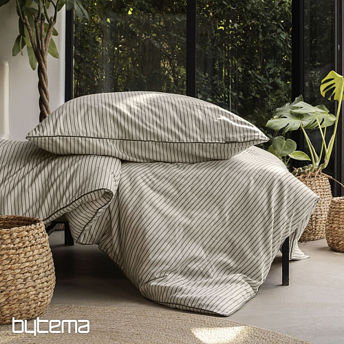 IRISETTE luxusný bavlnený satén TOKIO 8607-80 béžovošedá