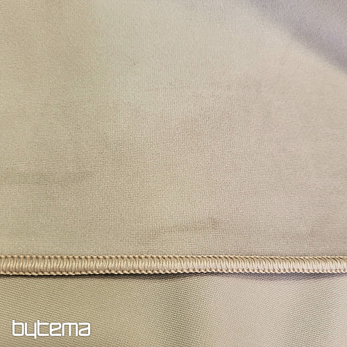 Luxusná jednofarebná dizajnová dekoračná látka GERSTER 77042/0023 sv. béžová