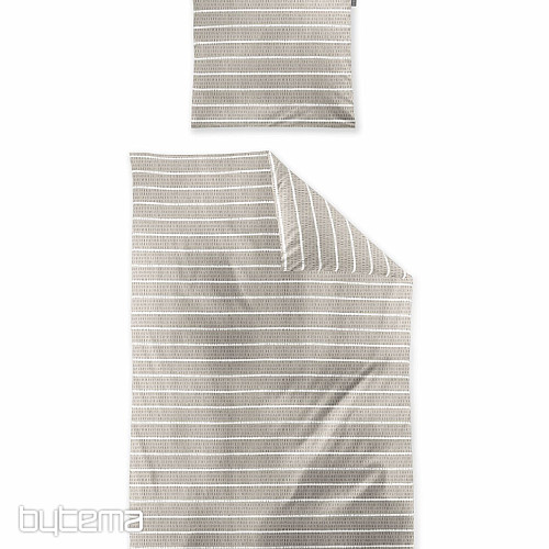 IRISETTE luxusný jemný krep EASY 8548-80 Pruhy béžovej