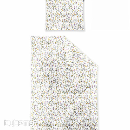 IRISETTE luxusný jemný krep EASY 8665-40 Kvietky žlté