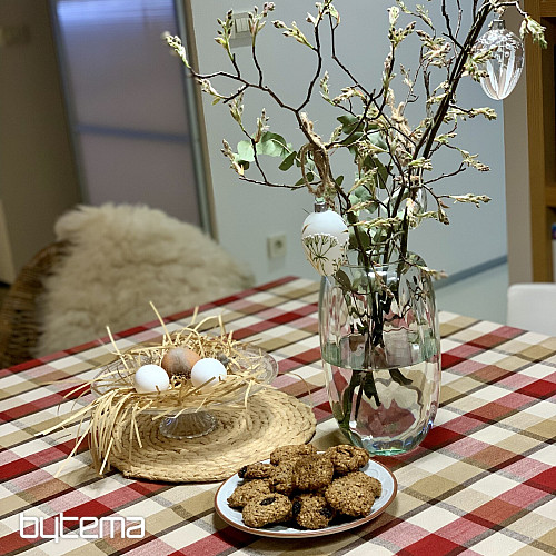 Obrus a šál ATILA ČERVENÁ