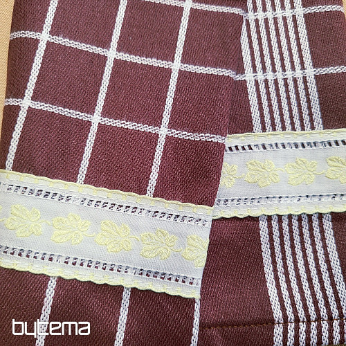 Utierky od BABIČKY HNEDÉ S LISTY