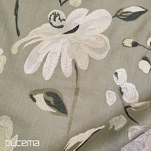 Dekoračná látka RICAMATO VÝŠIVKA s ľanom