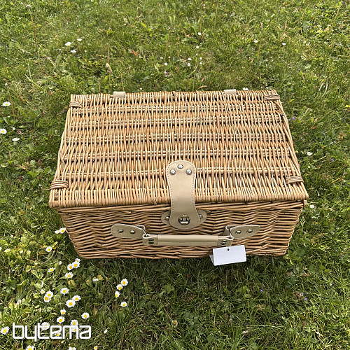 Piknikový kôš GARDEN béžové káro pre 4 osoby