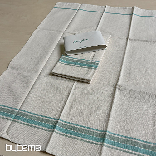 Utierky FRENCH STRIPES AQUA 70x50 2ks