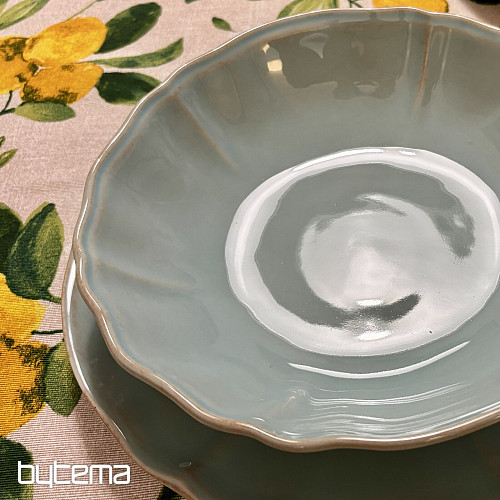 Tanier hlboký ALENTEJO 23 cm tyrkysová