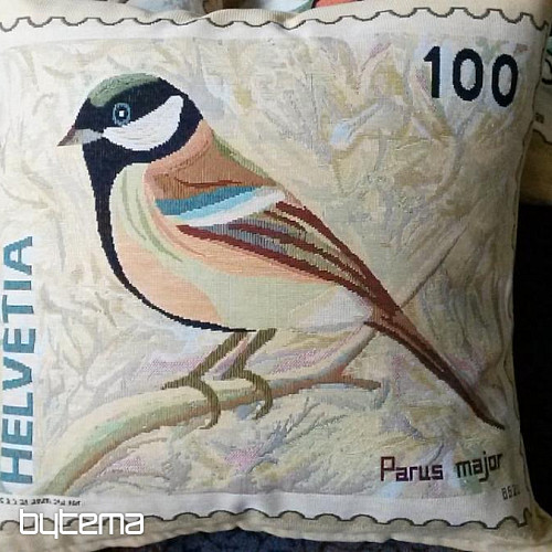 Dekoračná obliečka na vankúš POST STAMP MOTÝĽ