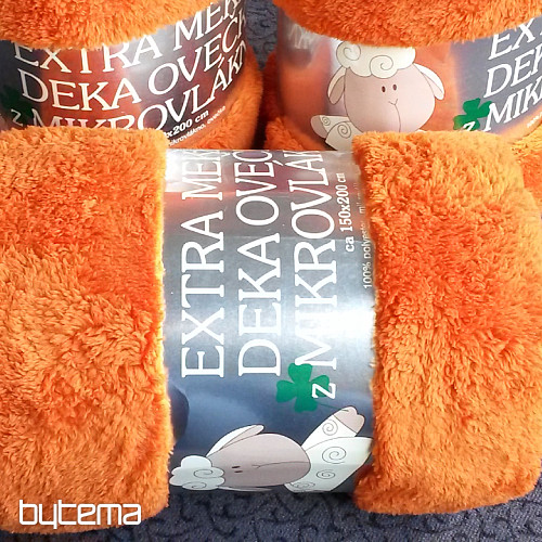 deka Ovečka-ovečka 150/200 oranžová tmavá / krémová
