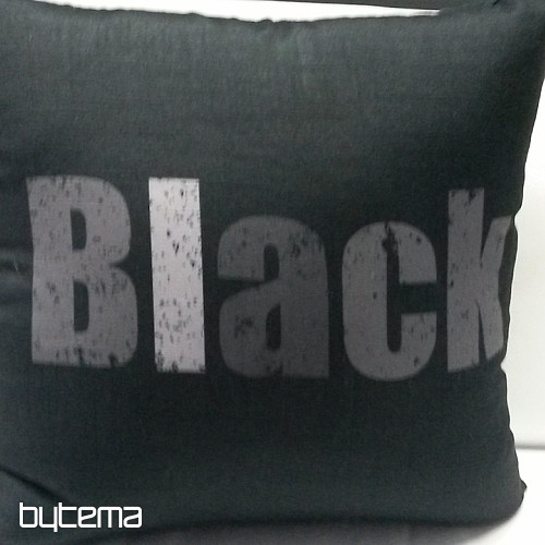 Dekoračná obliečka na vankúš COLORS BLACK