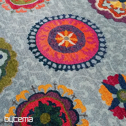 Kusový koberec MANDALY sivomodrý