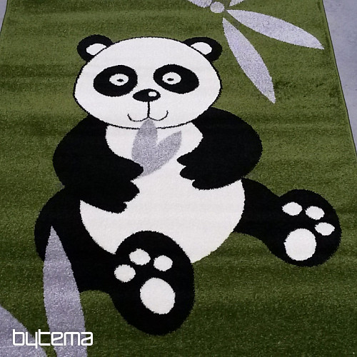 Detský koberec PANDA zelený