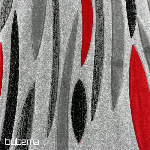 Kusový koberec FANTASY sivý červený