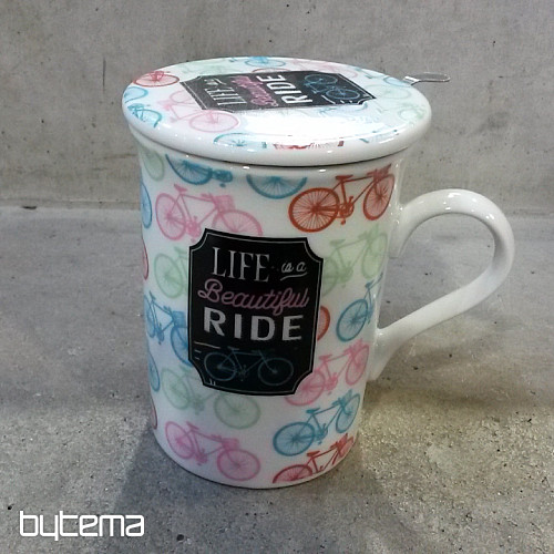 Hrnček s pokličkou a sitkem SUMMER RIDE 280ml