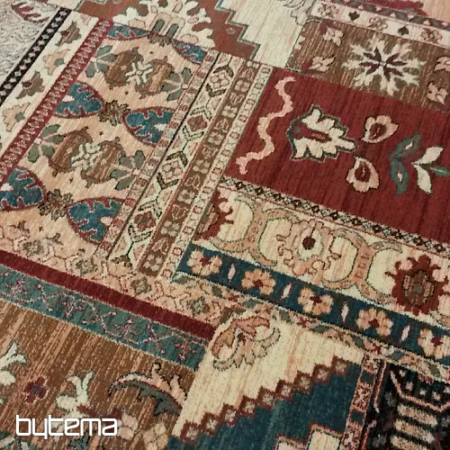 Luxusné vlnené koberce ROYAL PATCHWORK multi cream