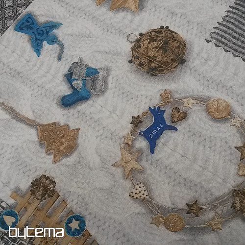 Dekoračná látka NEVADA modrá