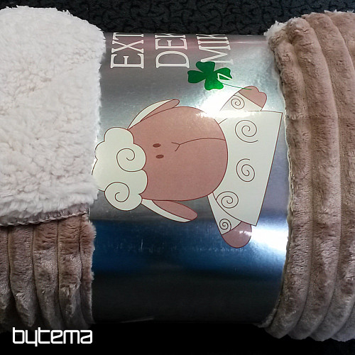 deka z mikrovlákna EXTRA Mekka OVEČKA manžestr - oriešok