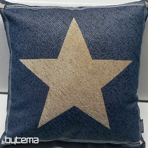Gobelínová obliečka na vankúš BLUE STAR 1