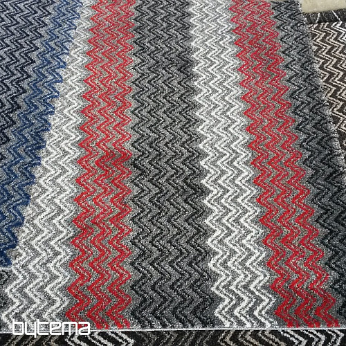 Moderný koberec ZIG ZAG red