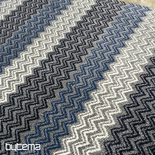 Moderný koberec ZIG ZAG blue
