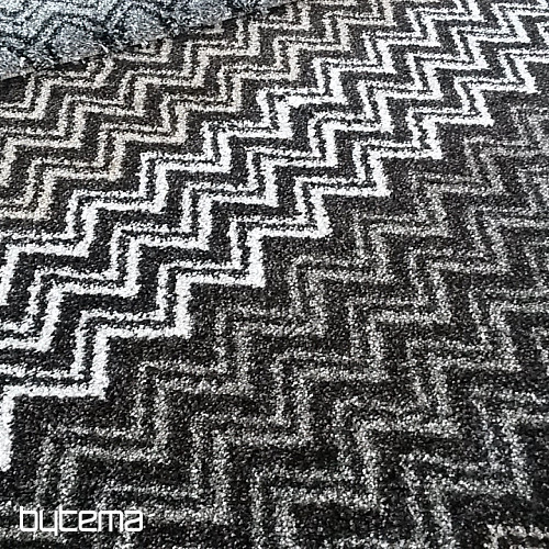 Moderný koberec ZIG ZAG brown
