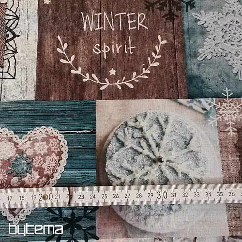 Bavlnená látka LET IT SNOW