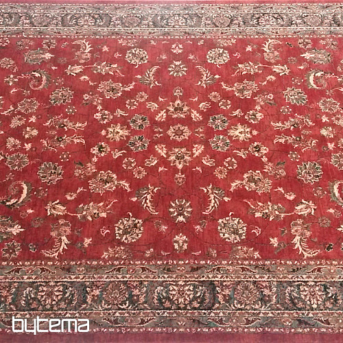 Luxusné vlnené koberce ROYAL celoplošný kvet red