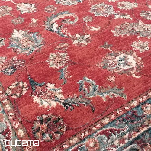 Luxusné vlnené koberce ROYAL celoplošný kvet red