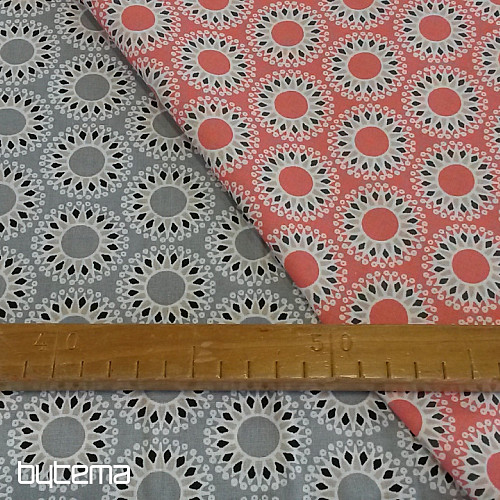 Bavlnená látka MALAWA sivá