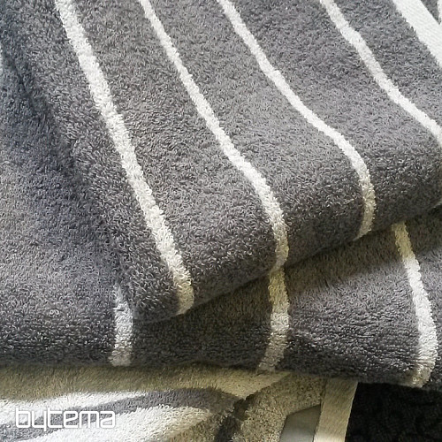 Luxusný uterák a osuška LINE 072 sivá