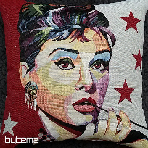 Gobelínový obliečka na vankúš COMICS Audrey Hepburn