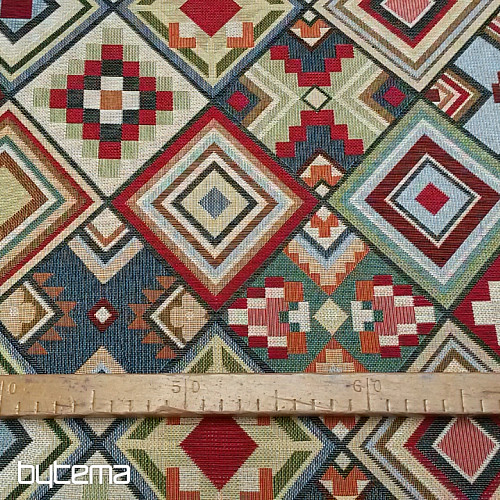 Gobelínová látka AZTEC velký