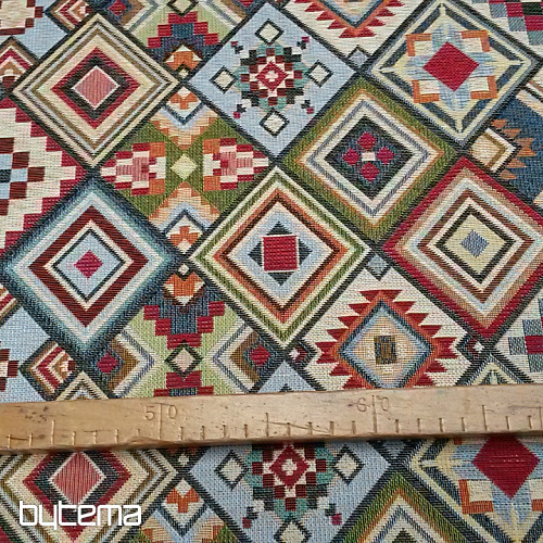 Gobelínová látka AZTEC stredná