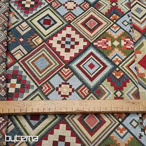 Gobelínová látka AZTEC stredná