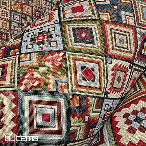 Gobelínová látka AZTEC velký