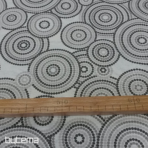 Dekoračná látka MANDALA ECO sivá