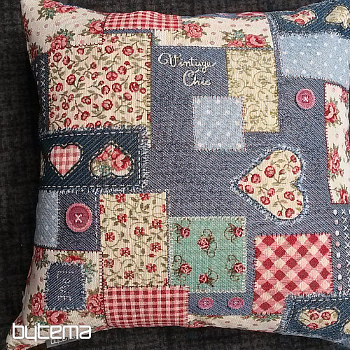 Gobelínová obliečka na vankúš VINTAGE PATCHWORK