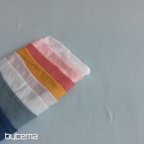 Bavlnený úplet TEINTURE svetlo ružový