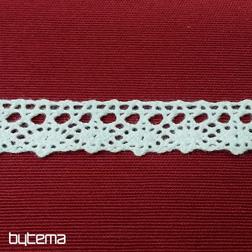 Bavlnená čipka 405/101 18mm biela matná