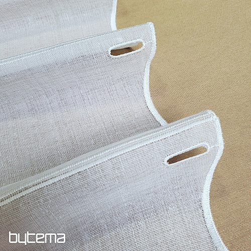 Moderná všívaná záclona V52 smetanovo biela