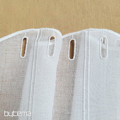 Moderná všívaná záclona V52 smetanovo biela