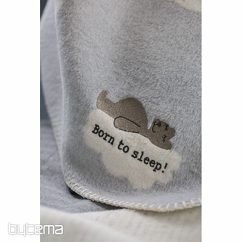 Detská bavlnená deka DF Born to sleep
