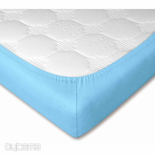 Jersey prestieradlo farba SVETLO MODRÁ