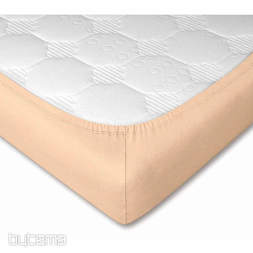 Jersey prestieradlo farba MEDOVÁ